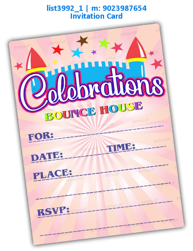 Birthday Invitation Card 14 list3992_1 Printed Cards