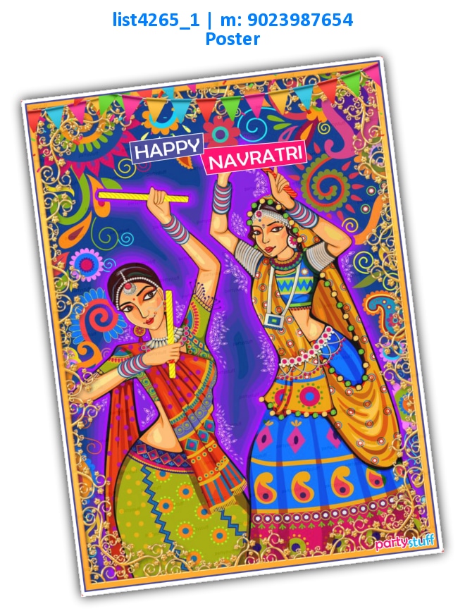 Navratri Poster | Printed list4265_1 Printed Decoration