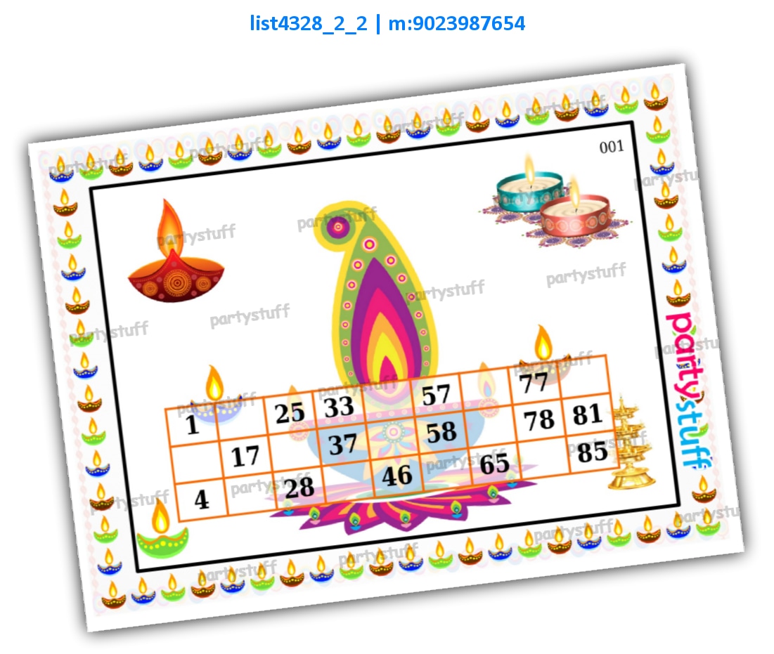 Diya duet classic grids | PDF list4328_2_2 PDF Tambola Housie