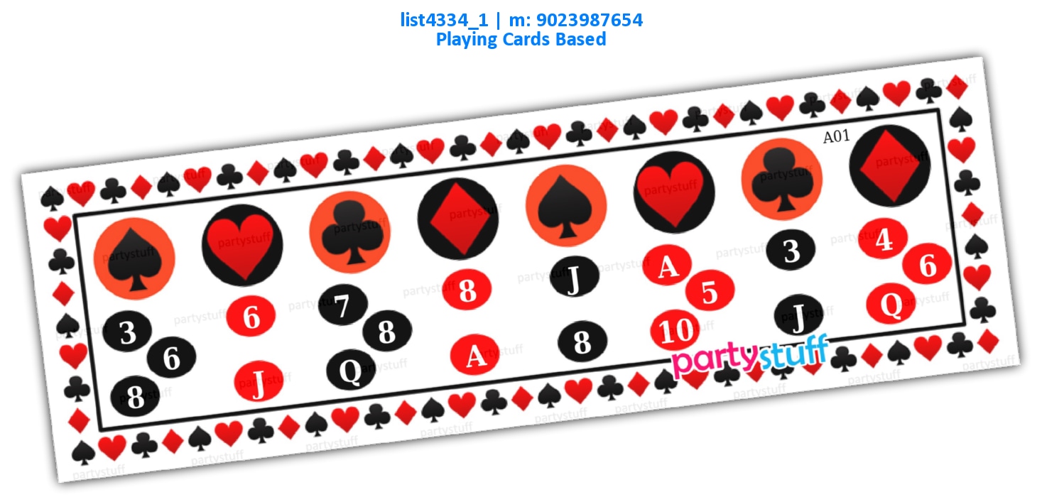 Playing Cards kukuba list4334_1 Printed Tambola Housie