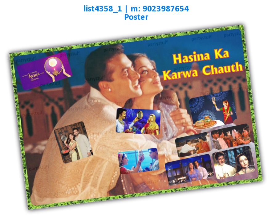 Karwachauth Poster | Printed list4358_1 Printed Decoration