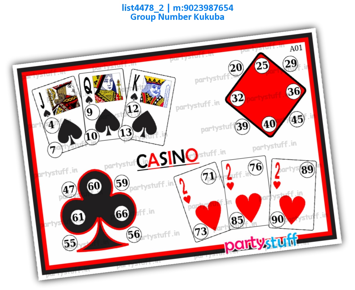 Playing Cards kukuba 15 | PDF list4478_2 PDF Tambola Housie