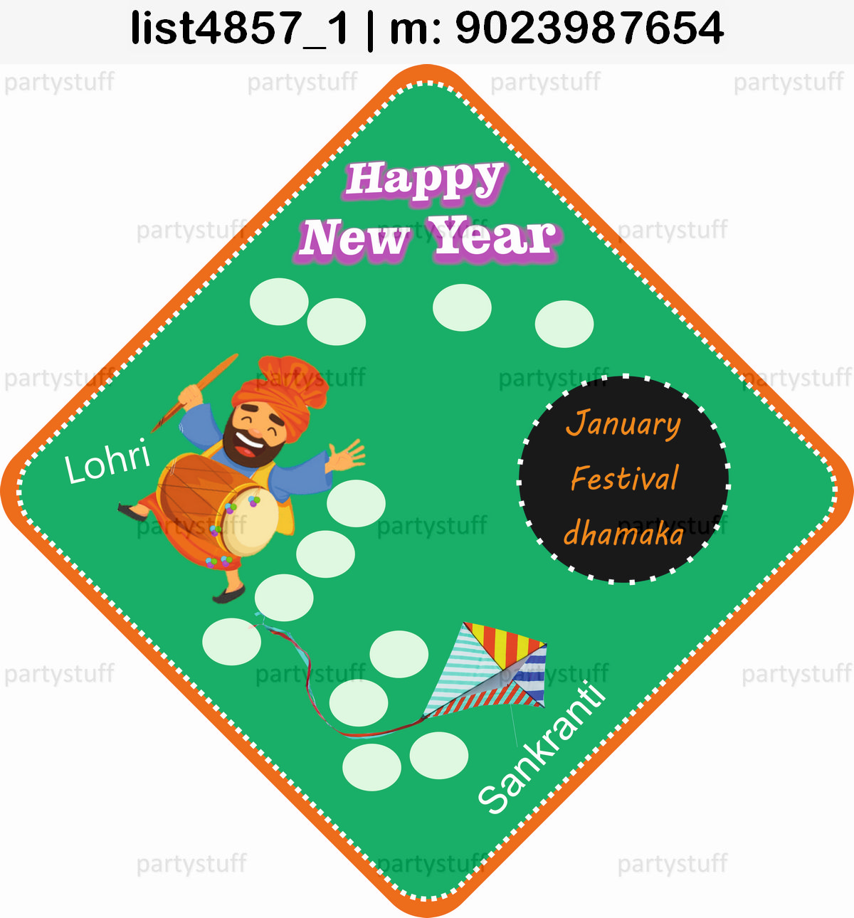 January Month Festivals kukuba 2 | Printed list4857_1 Printed Tambola Housie