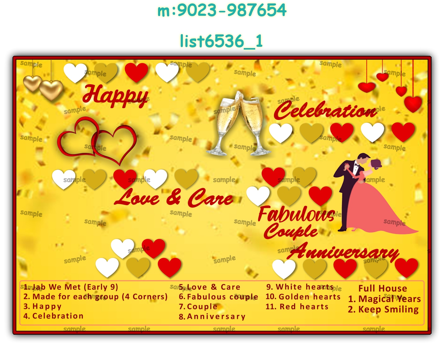 Tambola Housie | Printed list6536_1 Printed Tambola Housie