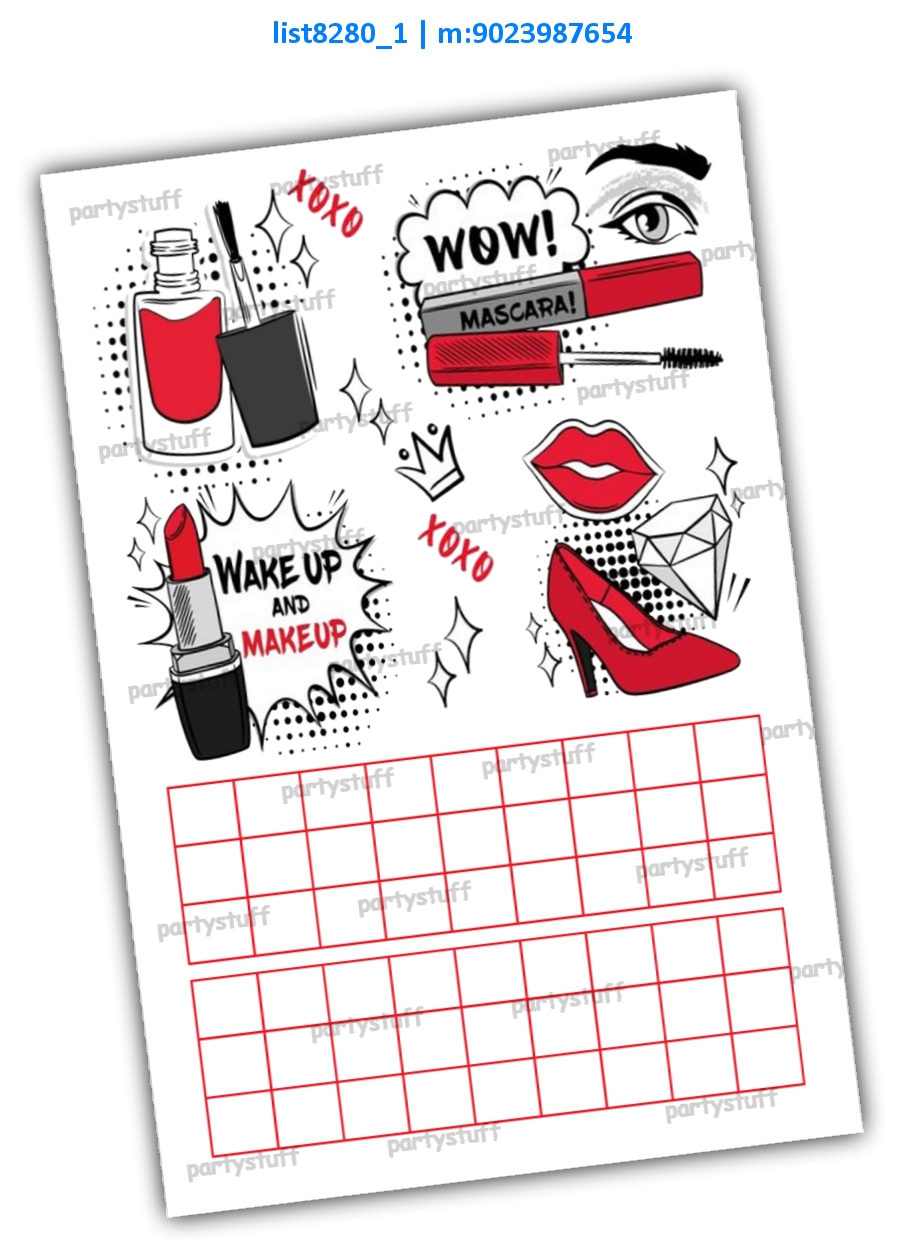Tambola Housie | Printed list8280_1 Printed Tambola Housie
