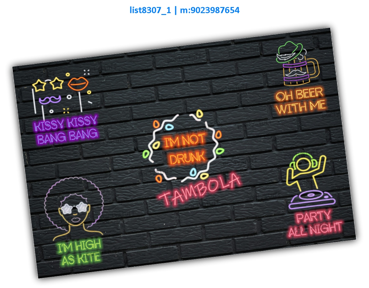 Tambola Housie | Printed list8307_1 Printed Tambola Housie