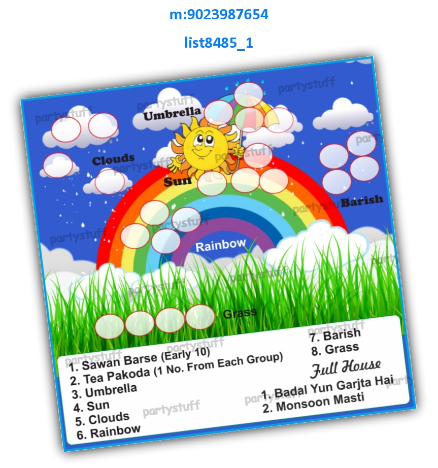 Tambola Housie | Printed list8485_1 Printed Tambola Housie