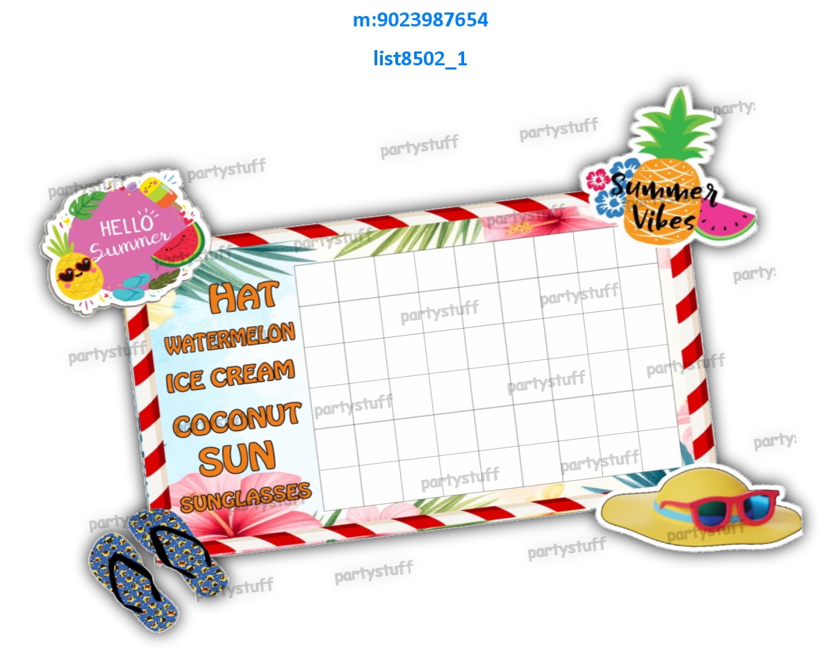 Tambola Housie | Printed list8502_1 Printed Tambola Housie