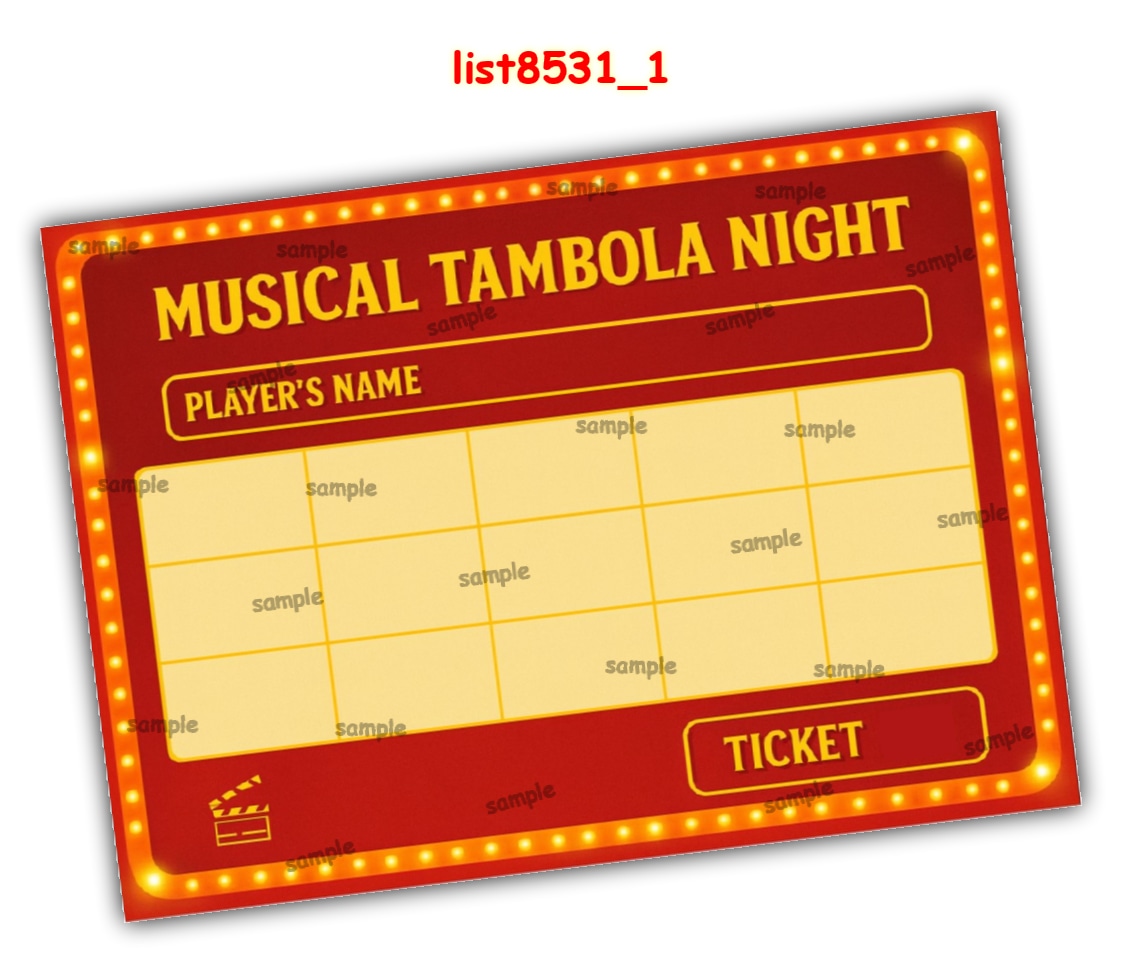 Tambola Housie | PDF list8531_1 PDF Tambola Housie