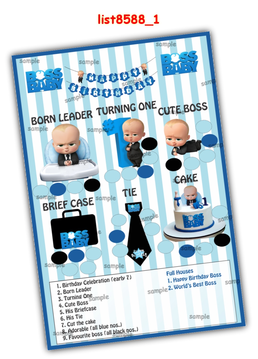 Tambola Housie | Printed list8588_1 Printed Tambola Housie