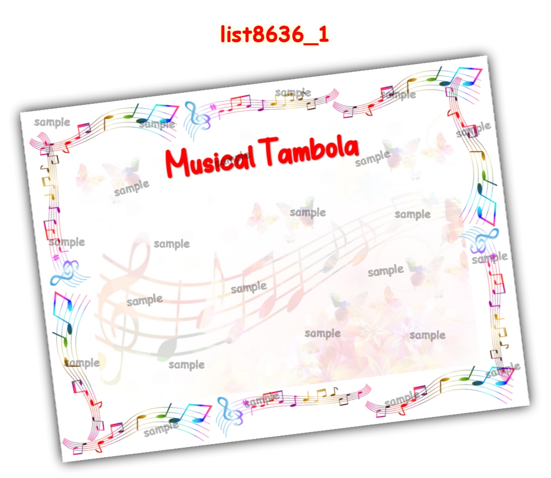 Tambola Housie | PDF list8636_1 PDF Tambola Housie