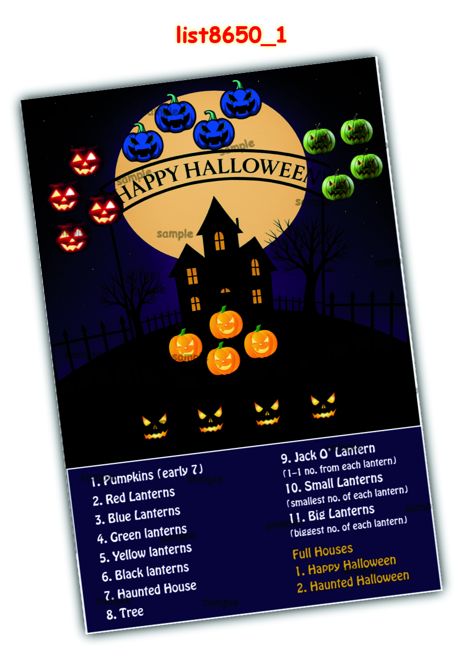 Tambola Housie | Printed list8650_1 Printed Tambola Housie