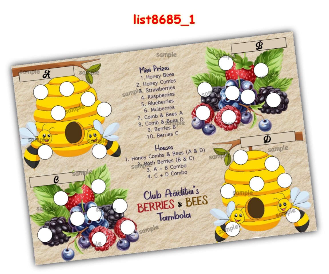 Tambola Housie | PDF list8685_1 PDF Tambola Housie