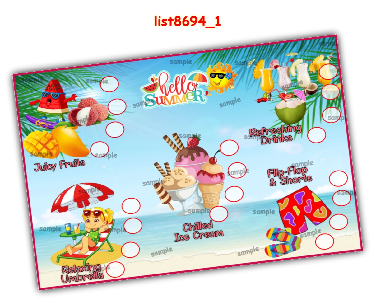 Tambola Housie | Printed list8694_1 Printed Tambola Housie