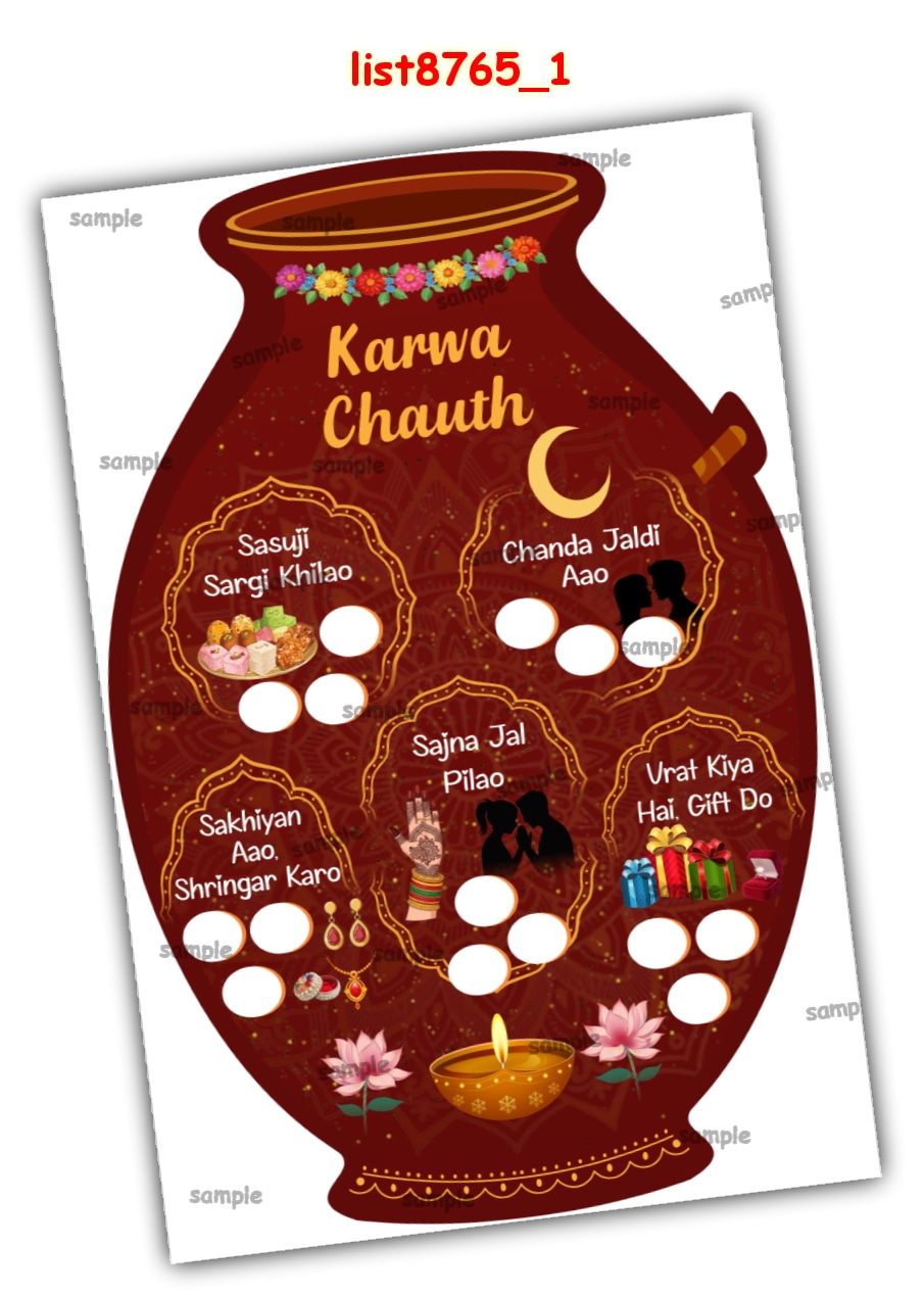 Tambola Housie | Printed list8765_1 Printed Tambola Housie