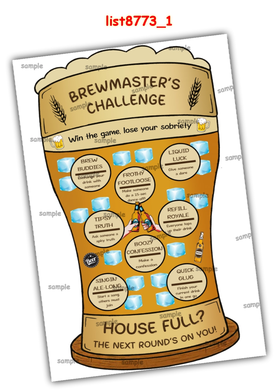 Tambola Housie | Printed list8773_1 Printed Tambola Housie