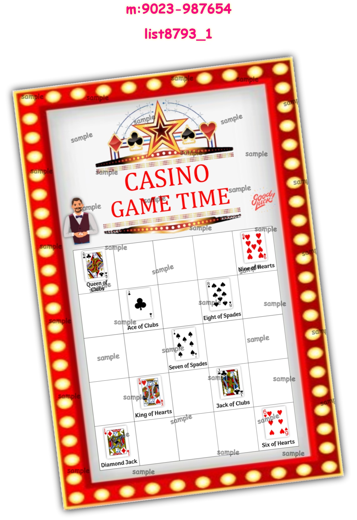 Tambola Housie | Printed list8793_1 Printed Tambola Housie