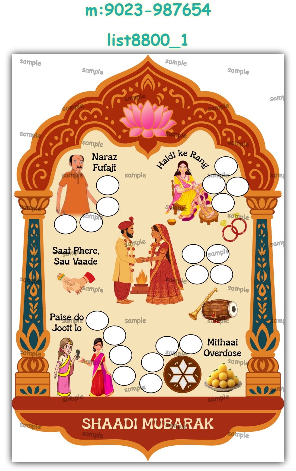 Tambola Housie | Printed list8800_1 Printed Tambola Housie