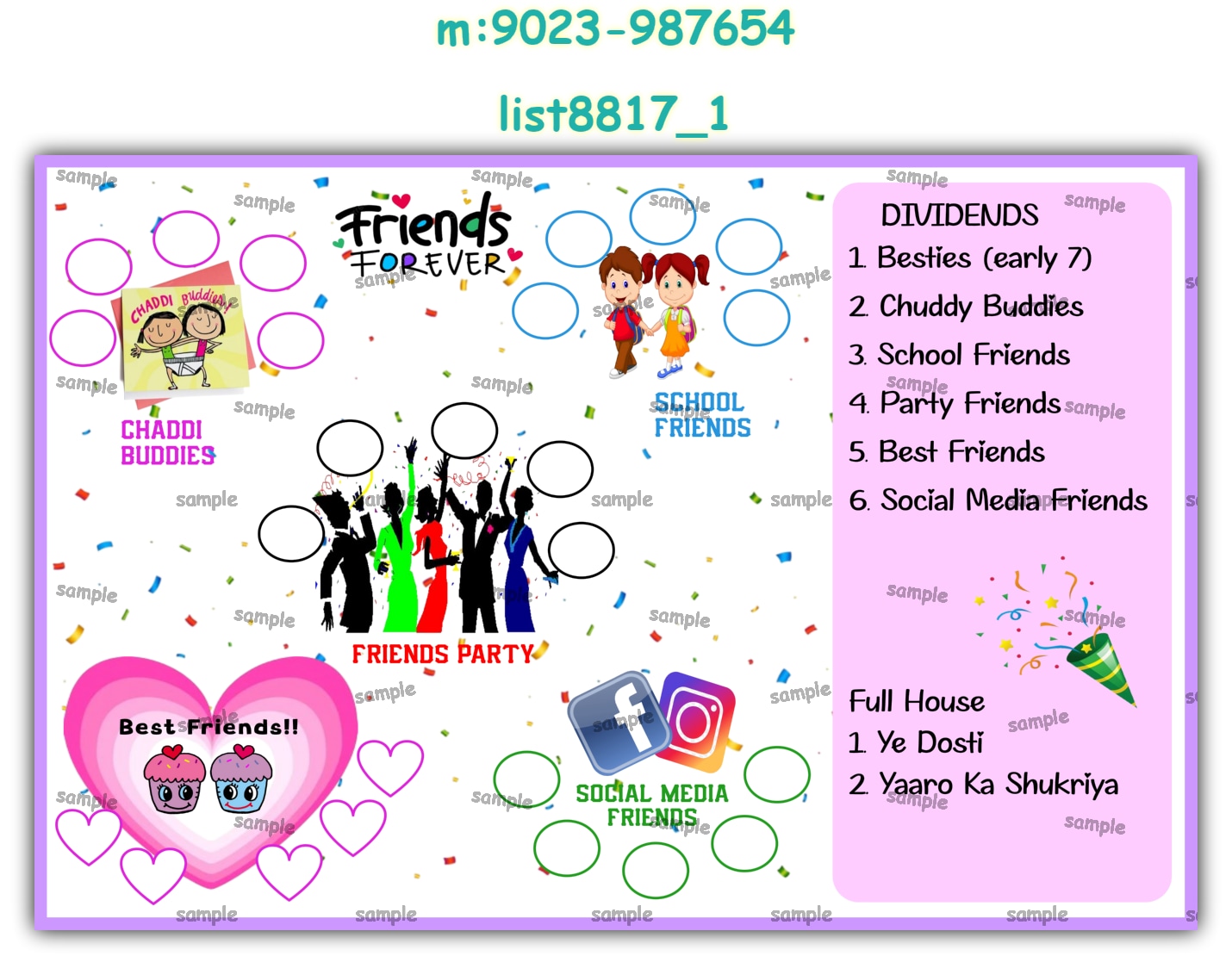 Tambola Housie | Printed list8817_1 Printed Tambola Housie