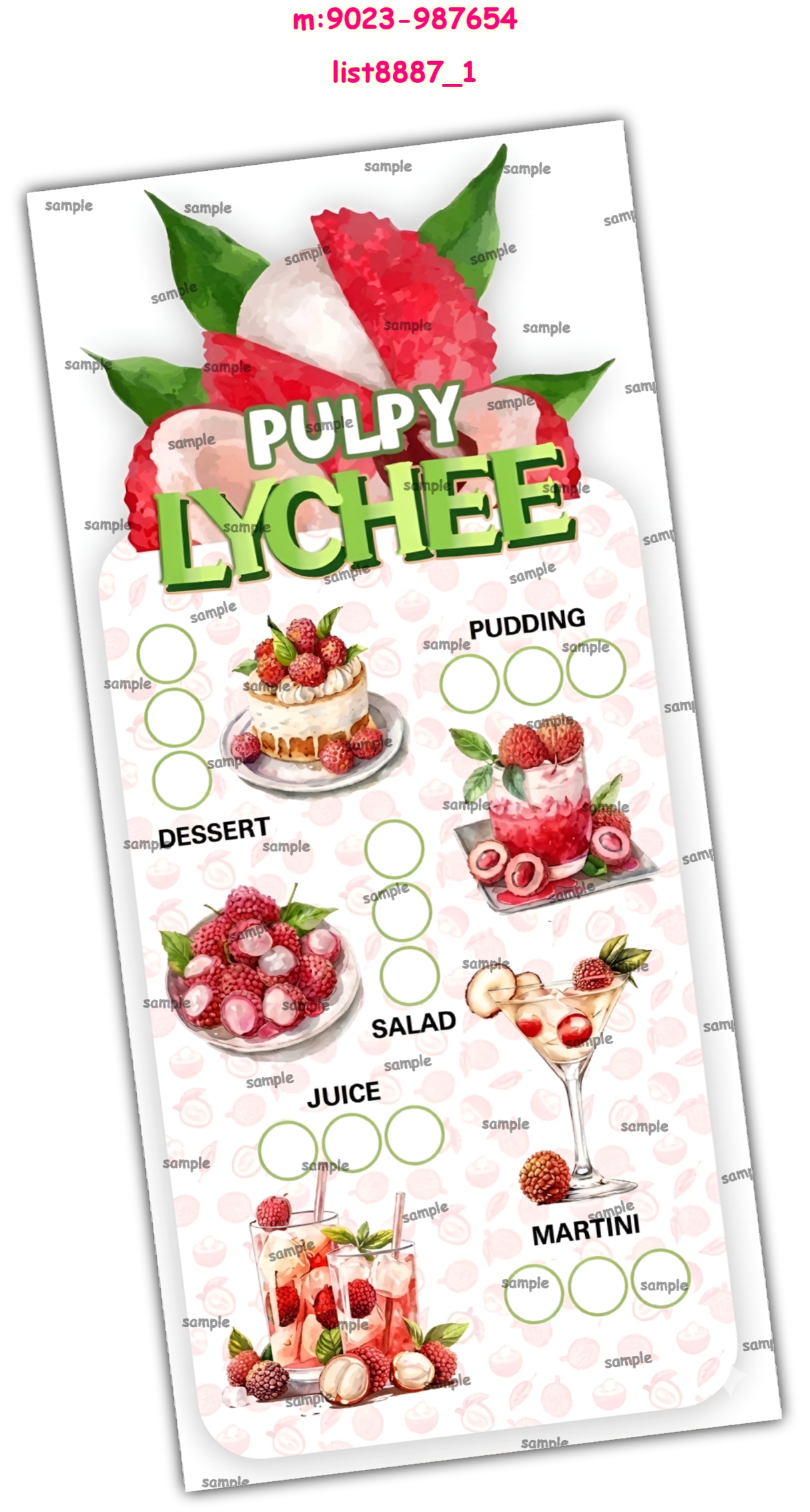 Tambola Housie | Printed list8887_1 Printed Tambola Housie