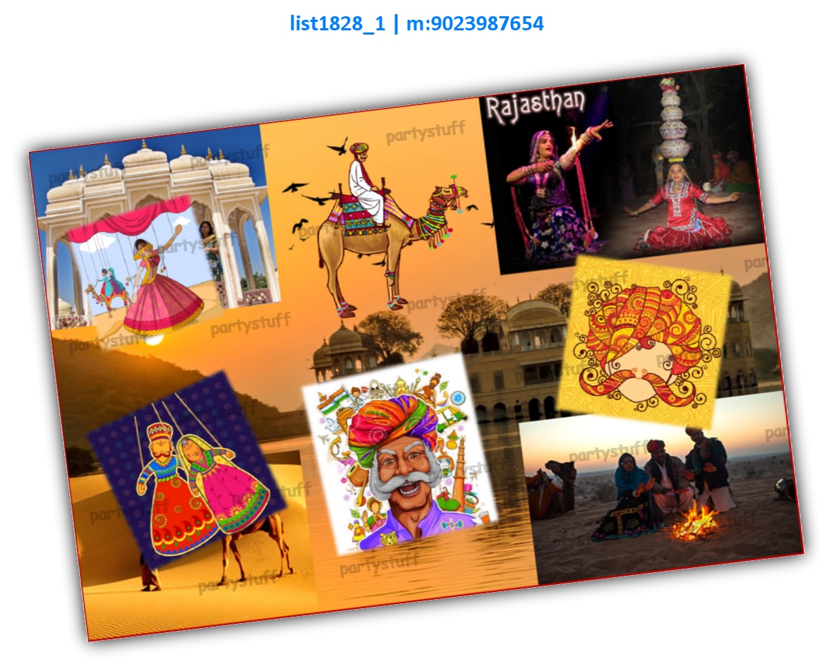 Rajasthan Gift Tag | Printed list1828_1 Printed Cards