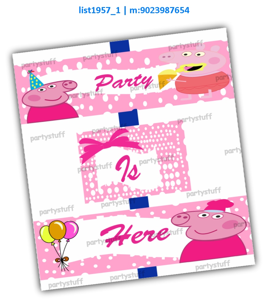 Peppa Pig Hanging | Printed list1957_1 Printed Decoration