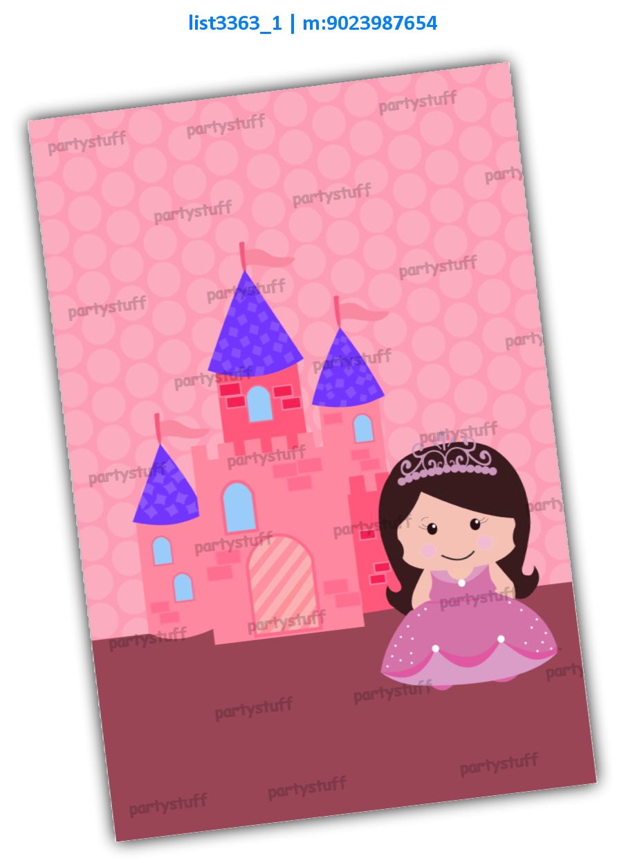 Princess Bag Tag | Printed list3363_1 Printed Labels