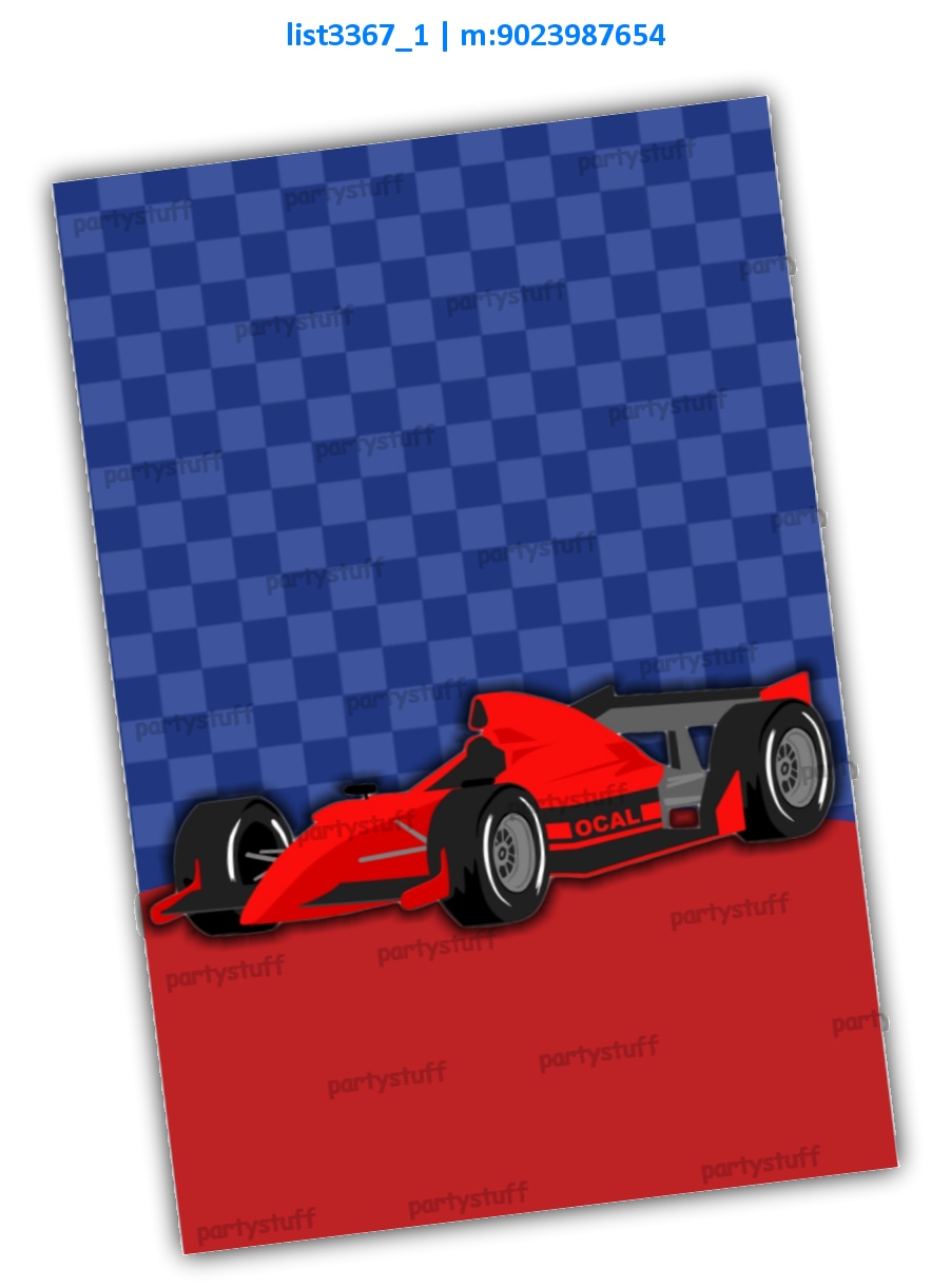 Grandprix Bag Tag | Printed list3367_1 Printed Cards