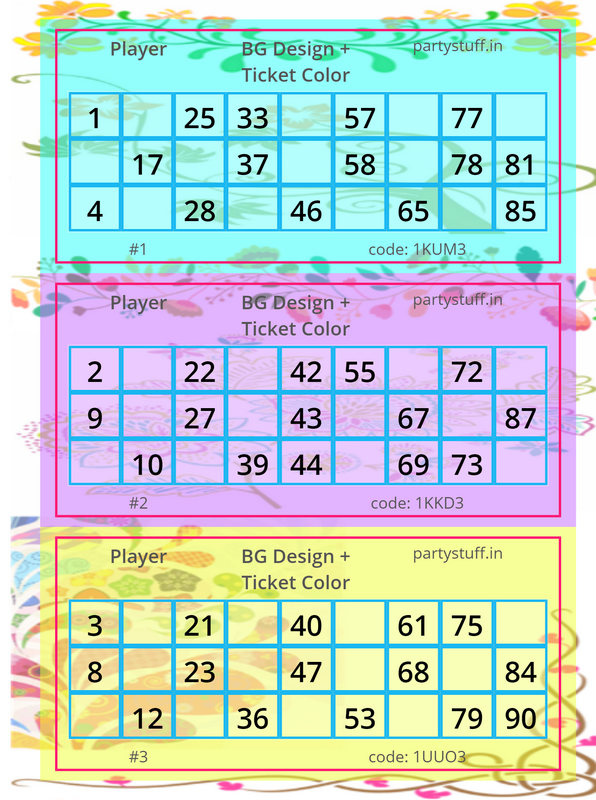 free tambola ticket generator free pdf kitty party games theme