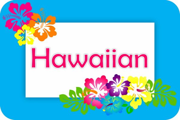 hawaiian theme designs
