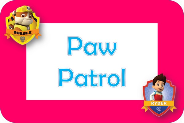 paw-patrol theme designs